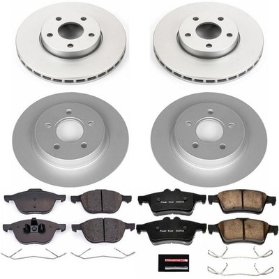 PowerStop Disc Brake Kit - Front and Rear - Fits Volvo C30 2012-2013, Volvo S40