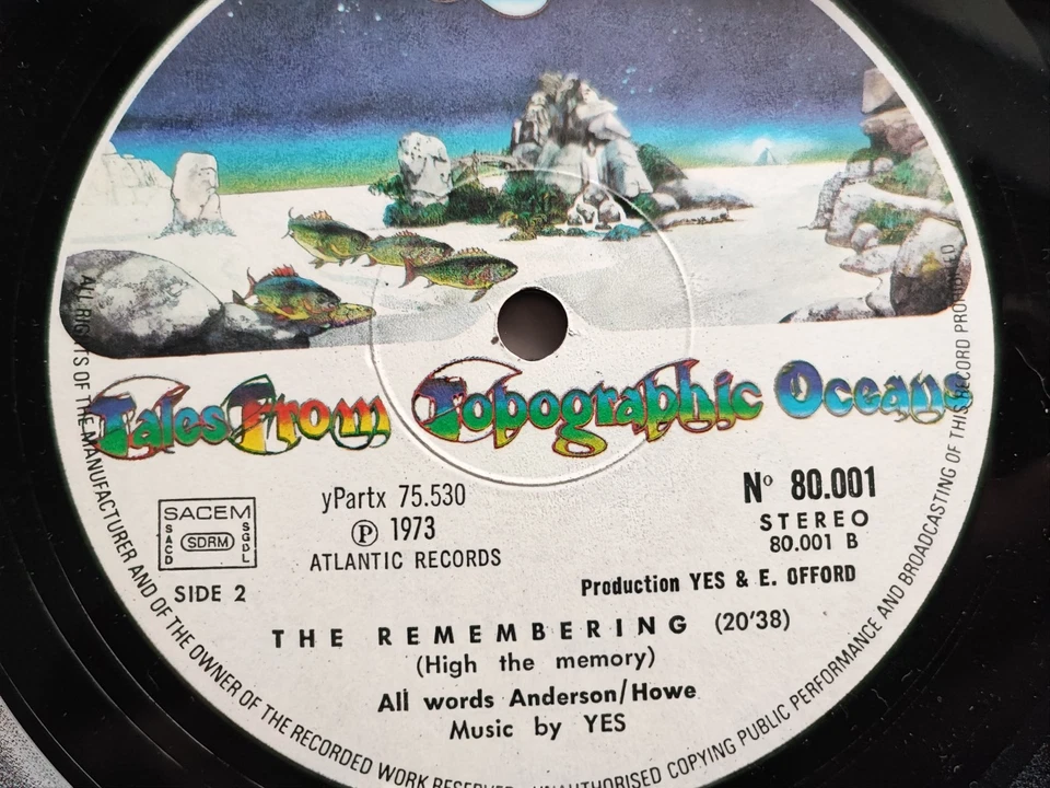 YES - Tales From Topographic Oceans - 2LP - 1st Press French  1973  / EX - Photo 2/3