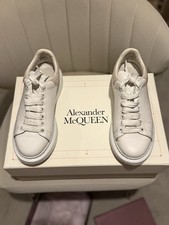 Alexander McQueen Oversized Sneakers in the White/Patchouli colorway.