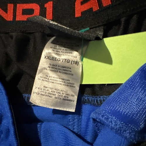 And1 Boys Size 18 Tear Away Pant Slim Fit Blue - Picture 4 of 7