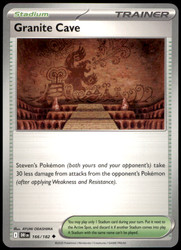 Granite Cave 166/182 - Destined Rivals - Uncommon Trainer Stadium