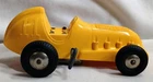 Vintage Yellow Plastic Toy Midget Racer Race Car Windup Marx USA
