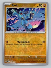 Riolu 050/131 Common Prismatic Evolutions Pokemon Reverse Holo Near Mint