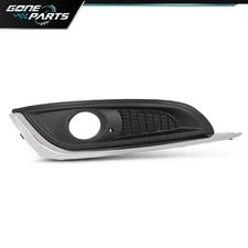 Right Fog Light Bezel Lamp Cover Fit For 2014-2017 Buick Regal w/ Chrome Trim