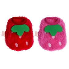 Create idea 2PCS Strawberry Guinea Pig Clothes Small Pet Winter Small, Red