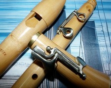 4(3) Klappen! Sehr schöne Alt-Blockflöte Moeck, deut. Griffw., Doppelloch