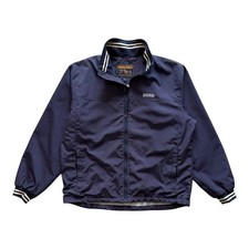 Giubbotto Harrington Woolrich Uomo M Blu Nylon Giacca antivento Pre Owned