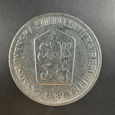 1969 Czechoslovakia 10 Haleru Coin