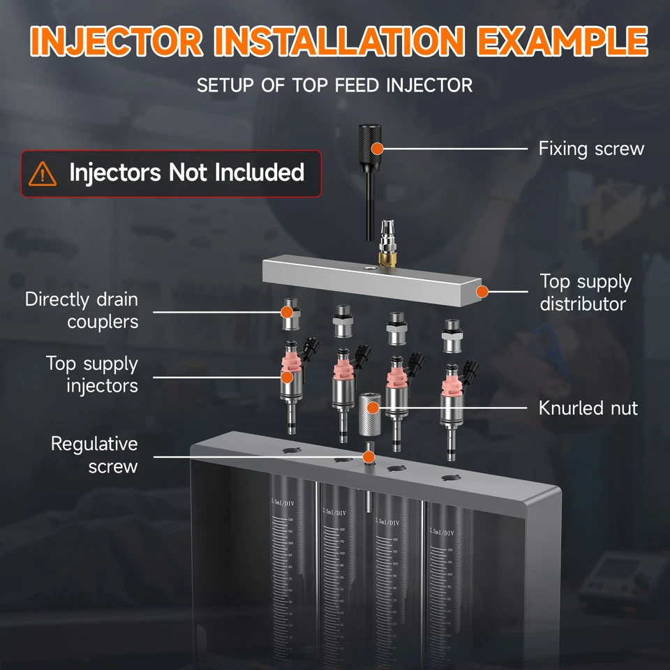 FOXWELL JT400 Car GDI Fuel Injector Cleaner Ultrasonic Injector Cleaning Machine - Image 4 of 4
