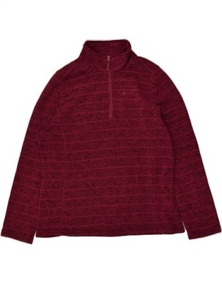 Mountain Warehouse Damen Sweatshirt Pullover mit Reißverschluss am Ausschnitt UK 16 Large burgunderrot CC01