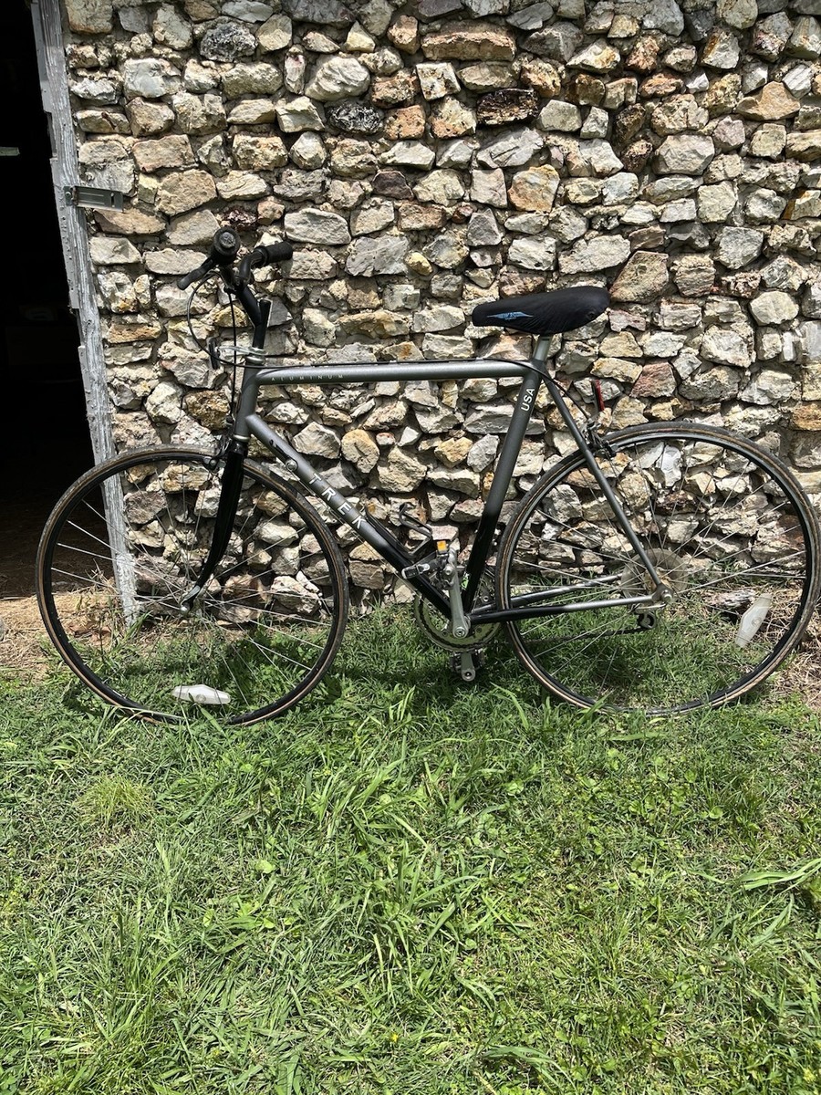 Vintage Trek 1000 USA Aluminum Road Bike 54.61 cm Metallic Grey To