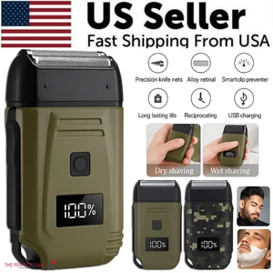 Men's Electric Shaver USB Rechargeable Beard Trimmer Razor Hair Clipper