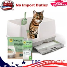Purina Breeze XL Cat Litter Box System Starter Kit - Litter Box, Pellets  Pads