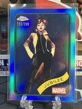 2025 Topps Chrome Marvel Blue Refractor 290/299 Jubilee #131