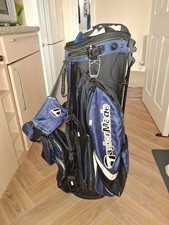 Taylor Made golf stand bag black and navy, 9 pockets, 14 way dividers