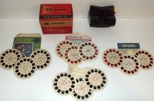 Vint View-Master 3-D Viewer  Reels-Charlie Brown, Donald Duck, 20,000 Leagues 