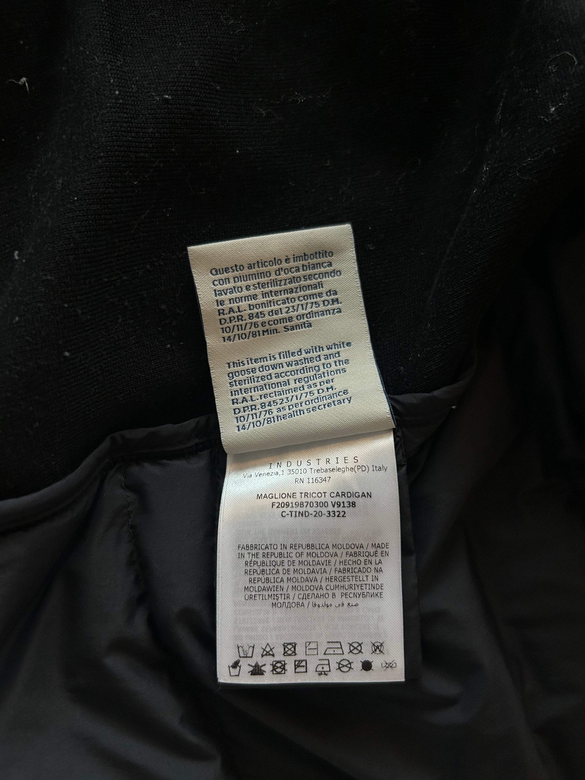 Moncler Black Maglione Hybrid Jacket image 5