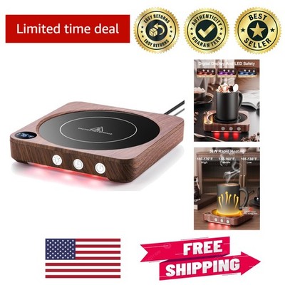 Versatile 36W Mug Warmer with Temperature Display & Timer for Home & Office