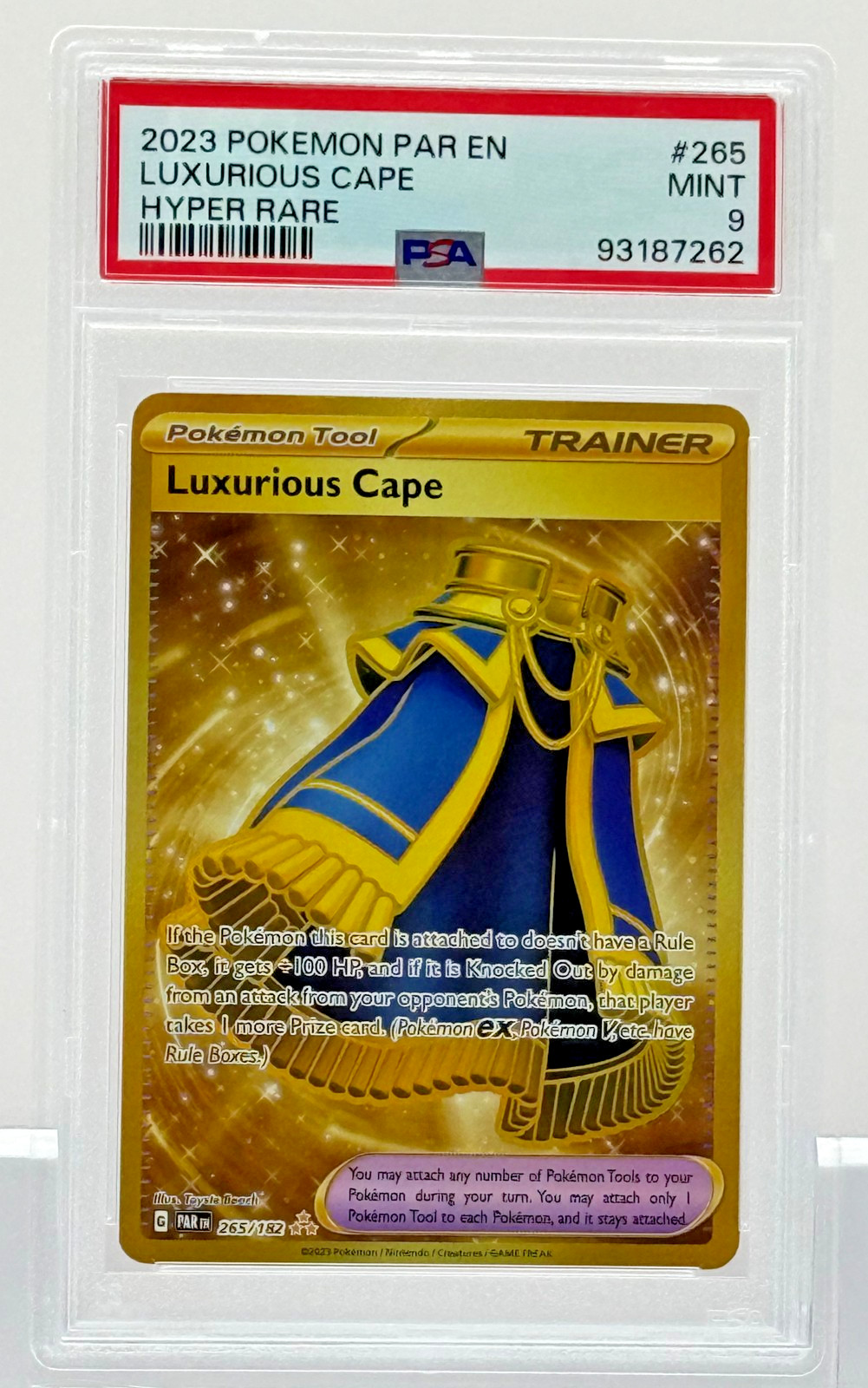 Luxurious Cape - Pokémon (2023) Paradox Rift #265 - Secret Hyper Rare