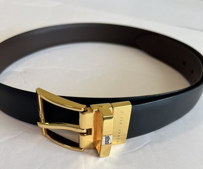 Perry Ellis Men's Reversible Dress Belt Brown & Black Size 22