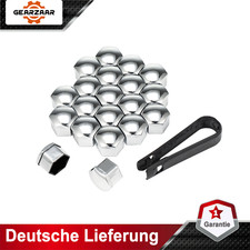 20x 17mm Radschrauben Radmuttern Bolzen Kappen Abdeckung Abdeckungen + Abzieher