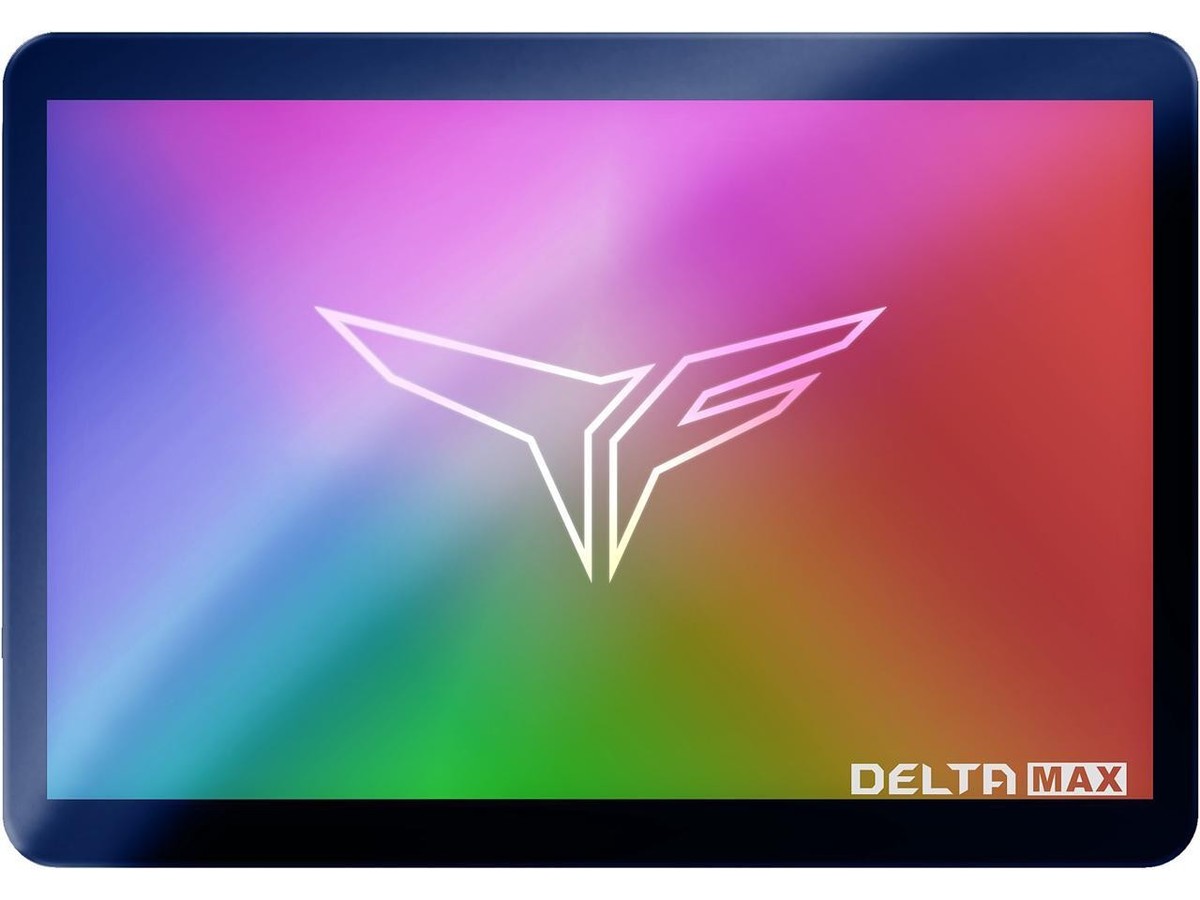 在庫2正常100%　1TB SSD DELTA MAX Team Group T-FORCE DELTA MAX RGB LITE 2.5