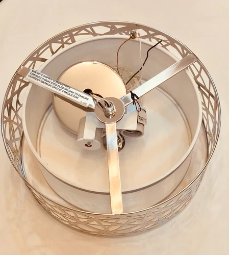 Quoizel PCAE1712, Semi Flush Ceiling Fixture Chrome Abode 2-Light 12"W - Picture 9 of 19