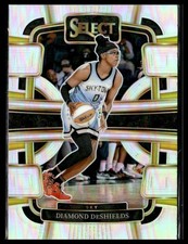 2024 Panini Select WNBA 100 Diamond DeShields Chicago Sky Silver Prizm