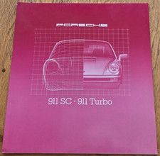 1980 PORSCHE 911 SC 911 TURBO car brochure UK. Sales catalogue prospekt