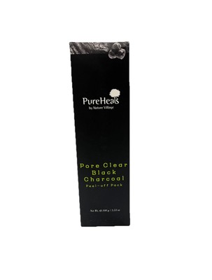 PURE HEALS by NATURE VILLAGE Pore Clear Black Charcoal Peel-off Mask 3.53oz