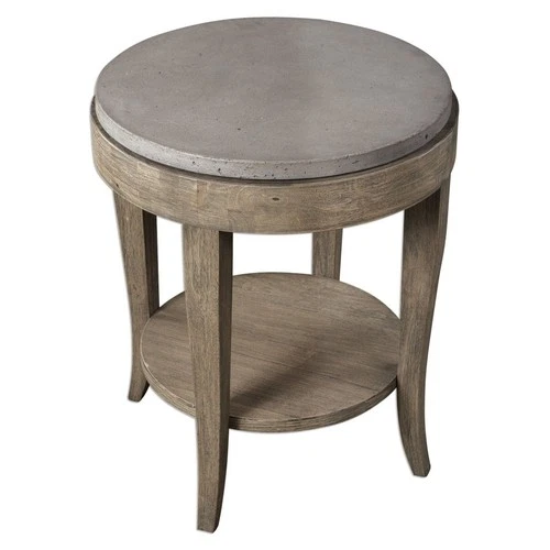 Deka - 28.5 inch Round Accent Table Accent Furniture Uttermost 25909 - Picture 3 of 12