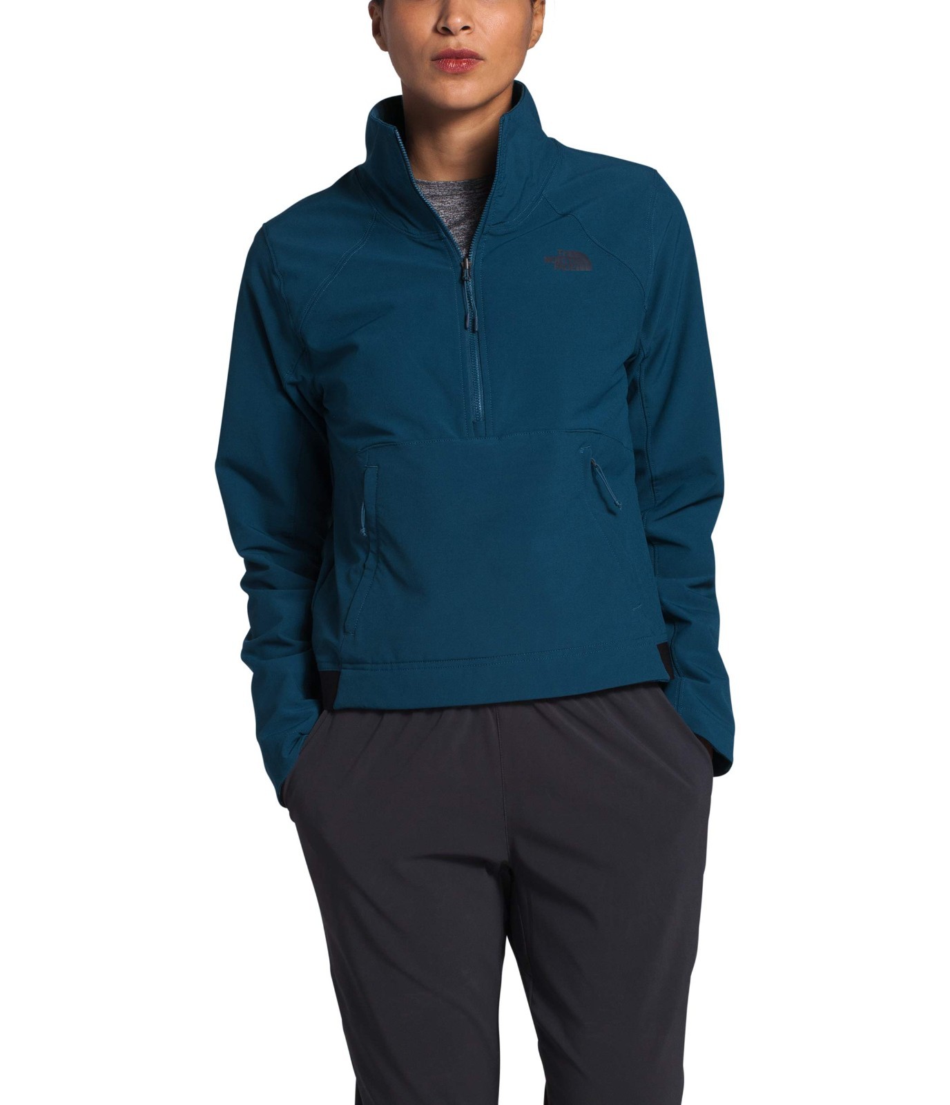THE NORTH FACE Women's Shelbe Raschel Pullover, Blue Wing Teal, XL