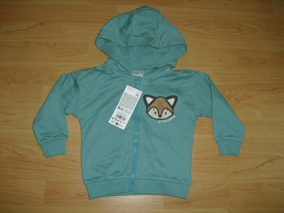 So cute Jungen Sweatjacke mit Kapuze Pullover  Gr 80 Neu