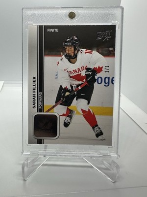 2023 Upper Deck Team Canada Sarah Fillier Black Finite # d 1/1 ONE OF ONE