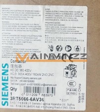 ONE NEW SIEMENS Contactor 3RT5066-6AV36