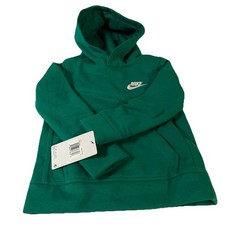 Nike Green Pullover Hoodie Unisex Kids Sz3-4 Long Sleeve Crew Neck New W Tags