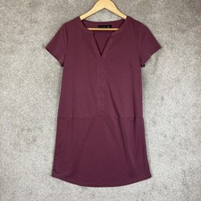 Tahari Dress Womens Small Purple Short Sleeve Pullover Stretch Modal Blend-4019