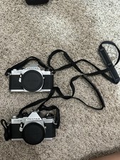 Lot of 2 Vintage Pentax Spotmatic SP II Super 35mm Film SLR Cameras Untested