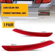 Rear 2PCS Reflector Bumper Red for Brake L&R 2011-2013 BMW xDrive 535i Sedan F10