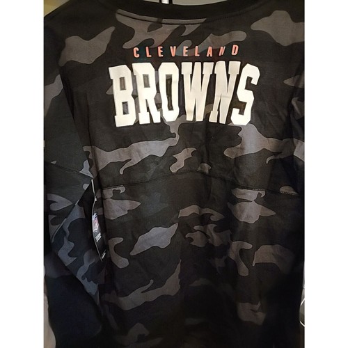 NFL CLEVELAND BROWNS Graphic Print Adult Womens L NWT CR2 Excellent - Picture 1 of 4
