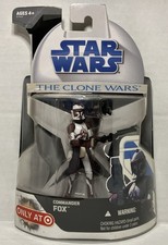 Star Wars The Clone Wars Commander Fox Target Exclusive 3.75  Figure Hasbro 2008