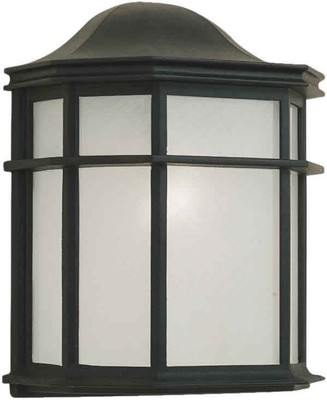 Forte Lighting 1719-01 1 Light 10'' Tall Outdoor Flush Mount Wall