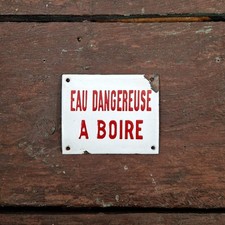 Plaque émaillée ancienne «