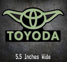 Toyoda Vinyl Decal Funny Car Truck Sticker Fits Toyota Yoda Star Wars Tacoma