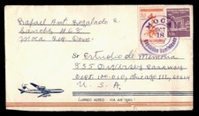 DR WHO 1957 DOMINICAN REPUBLIC AIRMAIL MOCA TO USA w23358