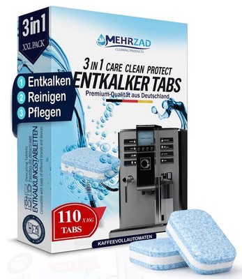 3in1 Entkalker Tabs   110x Entkalkungstabletten Kompatibel mit allen Maschinen