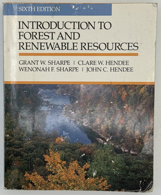 Introduction to Forest and Renewable Resources by Sharpes & Hendees, PB B79