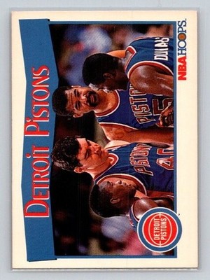 1991-92 Hoops #281 Detroit Pistons Detroit Pistons