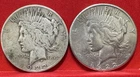 Lot Of 2 Peace Silver Dollars 1922-P 1922-S 90% Silver -Better Date