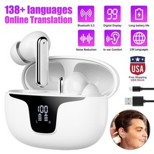 Wireless Translator Earbuds 150 Languages Bluetooth 5.4 12H Battery